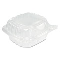  | Dart C53PST1 ClearSeal 5.4 in. x 5.3 in. x 2.6 in. 13.8 oz. Hinged-Lid Plastic Sandwich Containers - Clear (500/Carton) image number 3