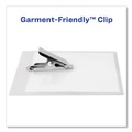 Label & Badge Holders | Avery 74541 4 x 3 Top-Load Clip-Style Name Badge Holder with Laser/Inkjet Insert - White (100/Box) image number 2
