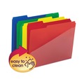 Back to School Sale | Smead 10541 0.75 in. Expansion Letter Size Poly Colored File Folders with Slash Pocket - Assorted Colors (12/Pack) image number 1