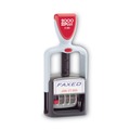 Notebooks & Pads | COSCO 2000PLUS 011032 Model S 360 1.75 in. x 1 in. "Faxed" Self-Inking 2-Color Message Dater - Blue/Red image number 0