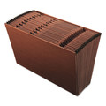File Folders | Pendaflex ER19A 21 Sections 1/21-Cut Tabs Legal Size Earthwise Recycled Indexed Expanding File - Red Fiber image number 0