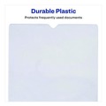 Sheet Protectors | Avery 74806 4 in. x 6 in. Top-Load Clear Vinyl Envelopes with Thumb Notch - Clear (10/Pack) image number 3