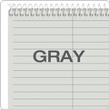 Notebooks & Pads | TOPS 80274 80-Sheets 6 in. x 9 in. Gregg Rule Prism Steno Pads - Gray Cover (4/Pack) image number 3