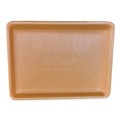 Food Trays, Containers, and Lids | GEN 9PYEL 12.25 in. x 9.25 in. x 0.62 in. #9P Meat Trays - Yellow (200/Carton) image number 1