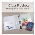 Binders | Cardinal 10350CB Premier 3 Easy Open Locking Slant D Ring 5 in. Capacity ClearVue Binder - White image number 4