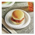  | Chinet 81209 9 in. Heavyweight Plastic Plates - White (125/Pack, 4 Packs/Carton) image number 1