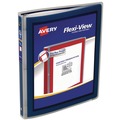 Binders | Avery 15766 3 Rings 0.5 in. Capacity Flexi-View 11 in. x 8.5 in. Binder with Round Rings - Navy Blue image number 0