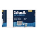 Toilet Paper | Cottonelle 55480 Ultra CleanCare 1-Ply Septic Safe Strong Bath Tissue Toilet Paper - White (4/Carton) image number 3