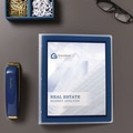 Binders | Avery 15766 3 Rings 0.5 in. Capacity Flexi-View 11 in. x 8.5 in. Binder with Round Rings - Navy Blue image number 7