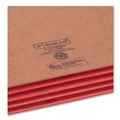 File Folders | Smead 73686 3.5 in. Expansion Drop-Front End Tab File Pockets - Redrope/Red/Letter Size (10/Box) image number 4
