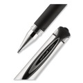 Pens | uni-ball 65800 207 Impact 1 mm Stick Gel Pen - Black Ink/Silver/Black Barrel/Bold (1-Dozen) image number 5