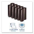  | Boardwalk X7658XKKR01 38 in. x 58 in. 60 gal. 1.6 mil Recycled Low-Density Polyethylene Can Liners - Black (100/Carton) image number 3
