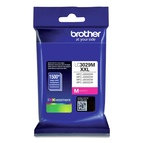 Ink & Toner | Brother LC3029M LC3029M INKvestment 1,500 Page-Yield Super High-Yield Ink - Magenta image number 0