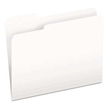 FILING AND FOLDERS | Pendaflex 152 1/3 WHI 1/3-Cut Tabs Assorted Letter Size Colored File Folders - White (100/Box)