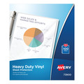 Sheet Protectors | Avery 73900 Letter Size Heavy Gauge Top-Load Vinyl Sheet Protectors - Clear (100/Box) image number 0