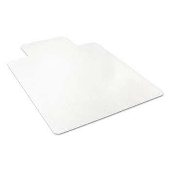 OFFICE CHAIR MATS | Deflecto CM11112 EconoMat 36 in. x 48 in. Occasional Use Lipped Chair Mat for Low Pile Carpet - Clear