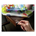 Labels | Scotch R100S 1 in. x 1 in. Restickable Removable Repositionable Mounting Tabs - Clear (18/Pack) image number 2