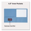 File Folders | Smead 87850 11 in. x 8.5 in. 100-Sheet Capacity 2-Pocket Textured Paper Folder - Assorted (25/Box) image number 4