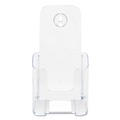 Desk Shelves | Deflecto 77501 4.25w x 3.25d x 7.75h Leaflet Size DocuHolder for Countertop/Wall-Mount - Clear image number 2