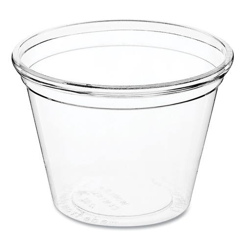 Cups and Lids | World Centric CP-CS-1S 1 oz PLA Plastic Cold Cups - Clear (3000/Carton) image number 0