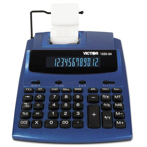 Calculators | Victor 1225-3A Blue/Red Print 3 Lines/Sec Antimicrobial Two-Color Printing Calculator image number 0