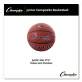 Breakroom Supplies | Champion Sports SB1040 Composite Basketball - Brown/Intermediate image number 4