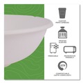 Bowls and Plates | Eco-Products EP-BL24 24 oz. Renewable Sugarcane Bowls - Natural White (400/Carton) image number 2
