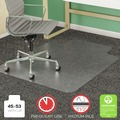 Office Chair Mats | Deflecto CM14233 45 in. x 53 in. Wide Lipped SuperMat Frequent Use Chair Mat for Medium Pile Carpet - Clear image number 8