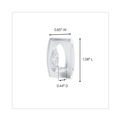 Wall Racks & Hooks | Command 17006CLR-18ES 0.5 lbs. Capacity Plastic Mini Hooks and Strips - Clear (18/Pack) image number 3