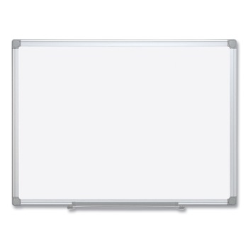 MasterVision MA2700790 72 in. x 48 in. Reversible Earth Silver Easy-Clean Dry Erase Board - White Surface/Silver Aluminum Frame