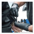 Disposable Gloves | Ammex GWBEN44100 6 mil Powder-Free Nitrile Exam Gloves - Medium, Black (1000/Carton) image number 3