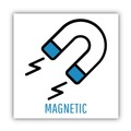 White Boards | MasterVision GL070101 36 in. x 24 in. Magnetic Glass Dry Erase Board - Opaque White image number 9