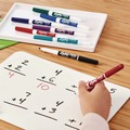 Washable Markers | EXPO SAN86001A Fine Bullet Tip Low-Odor Dry-Erase Marker - Black (1 Dozen) image number 6