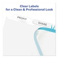 Dividers & Tabs | Avery 11446 Index Maker 11 in. x 8.5 in. 5-Tab Print and Apply Clear Label Dividers - White (25/Box) image number 2