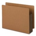 File Folders | Smead 73681 Fully Lined 6.5 in. High Gussets 3.5 in. Expansion Letter Size Redrope Drop-Front End Tab File Pockets - Brown (10/Box) image number 0