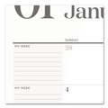 Bulletin Boards | AT-A-GLANCE 1606704 21.75 in. x 17 in. 12-Month (Jan-Dec): 2026 WorkStyle Monthly Desk Pad Calendar - White Sheets, Teal Headband/Clear Corners image number 2