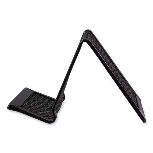 Back to School Sale | Universal UNV20005 3.78 in. x 3.38 in. x 2.13 in. Mesh Metal Business Card Holder - Black image number 0