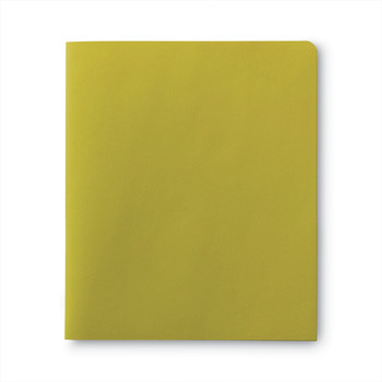 Smead 87862 11 in. x 8.5 in. 100-Sheet Capacity 2-Pocket Textured Paper Folder - Yellow (25/Box)