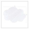 Project & Display Boards | Pacon PAC9014 7 in. x 10 in. Self Stick Dry Erase Clouds - White Surface image number 1