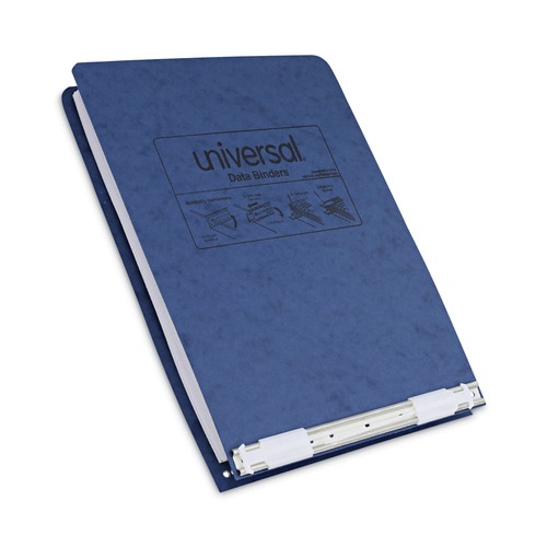 Binders | Universal A7011723A 9.5 in. x 11 in. 6 in. Capacity 2 Posts Pressboard Hanging Binder - Blue image number 0