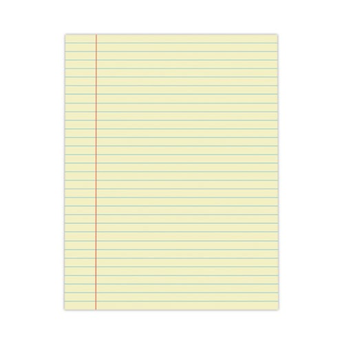Notebooks & Pads | Universal UNV22000 50-Sheets 8.5 in. x 11 in. Wide/Legal Rule Glue Top Pads - Canary-Yellow (1 Dozen) image number 0