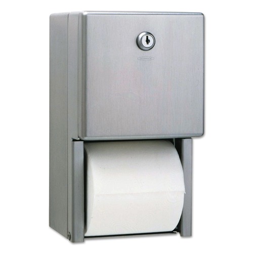 Just Launched | Bobrick B-2888 6-1/16 in. x 5-15/16 in. x 11 in. Stainless Steel 2-Roll Tissue Dispenser - Stainless Steel image number 0