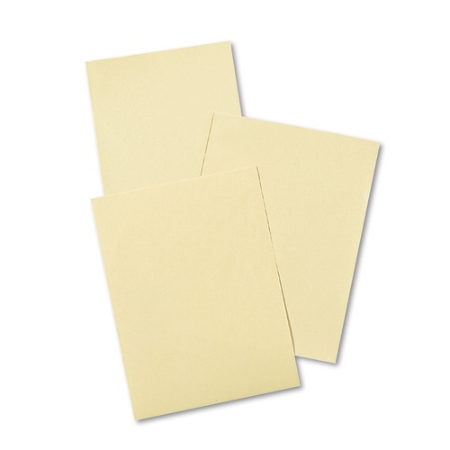 Copy & Printer Paper | Pacon P4009 9 in. x 12 in. 40 lbs. Cover Weight Drawing Paper - Cream Manila (500/Pack) image number 0
