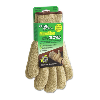 FACILITY MAINTENANCE SUPPLIES | Master Caster 18040 CleanGreen 5 in. x 10 in. Microfiber Dusting Gloves (1-Pair)