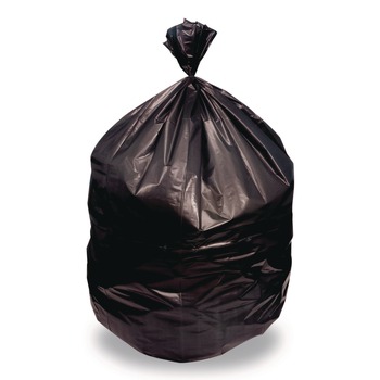 Heritage H9250AK 46 in. x 50 in. 60 gal. 1.5 mil Linear Low Density Stock Trash Bags - Black (100/Carton)