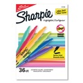 Highlighters | Sharpie 2157485 Pocket Style Chisel Tip Highlighters - Assorted Colors (36/Pack) image number 3