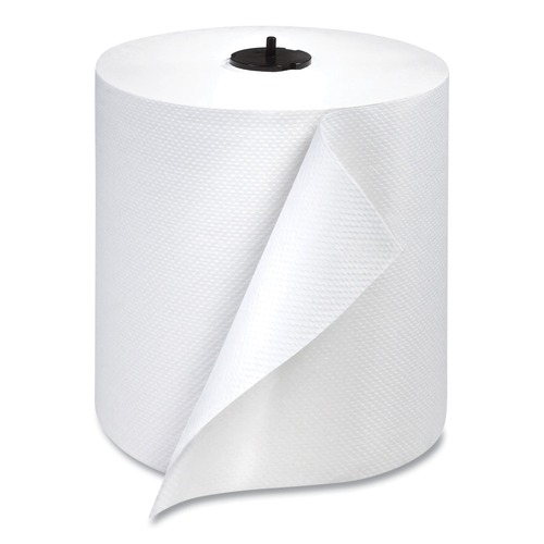 Paper Towels and Napkins | Tork 291380 1-Ply 7.68 in. x 1150 ft. Paper Wiper Roll Towel - White (4/Carton) image number 0