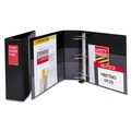 Binders | Avery 79994 Heavy-Duty 4-in. Capacity 11 in. x 8.5 in. 3 Ring Non-View Binder with DuraHinge and One Touch EZD Rings - Black image number 2