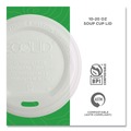Labor Day Sale | Eco-Products EP-ECOLID-W 10 - 20 oz. EcoLid Renewable/Compostable Hot Cup Lid - White (800/Carton) image number 5