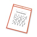 Report Covers & Pocket Folders | C-Line 40810 Reusable 9 in. x 12 in. Dry Erase Pockets - Assorted Neon Colors (10/Pack) image number 3